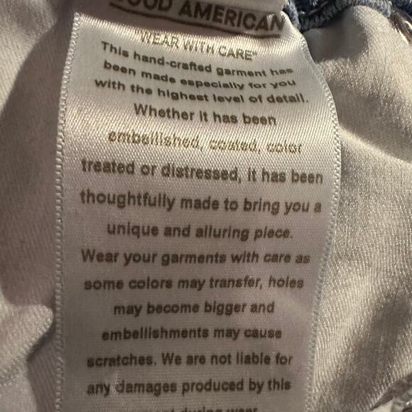 GOOD AMERICAN Good Legs High Rise Skinny Blue Jeans Size 6 / 28 GL 1037 373 - Picture 8 of 11